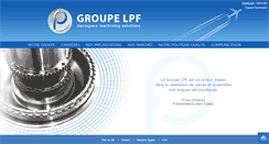Desktop Screenshot of groupe-lpf.com