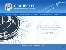 Tablet Screenshot of groupe-lpf.com